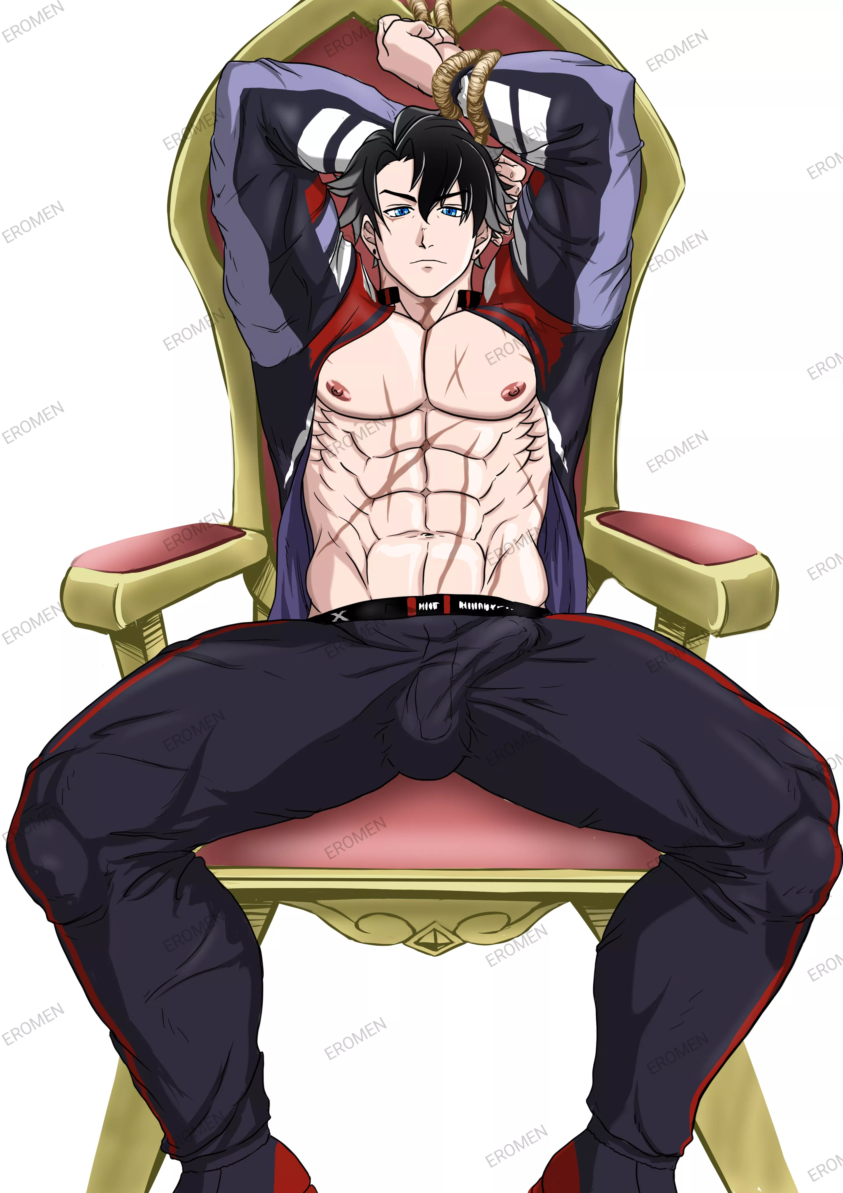 Wriothesley Tied Up (X:@EroMenBara)