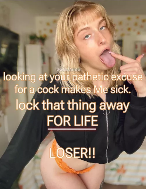 You’re a walking embarrassment;)