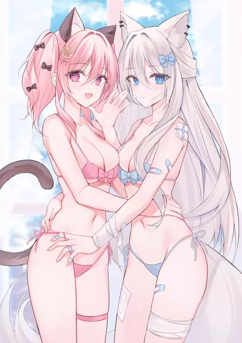 2 cute nekos