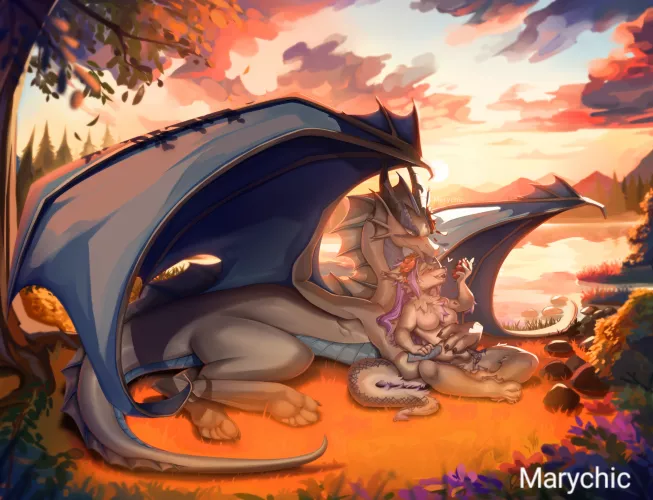 Big commission done x3! A time to enjoy in Nature (Art by me)