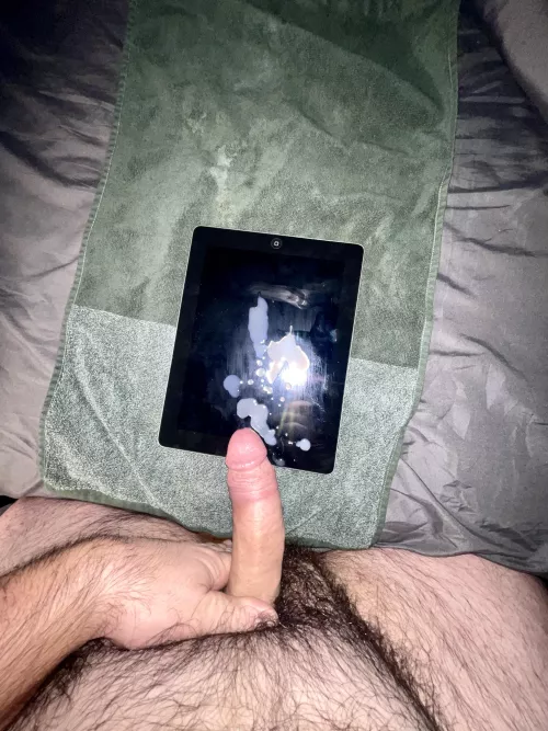 Blew a little load last night