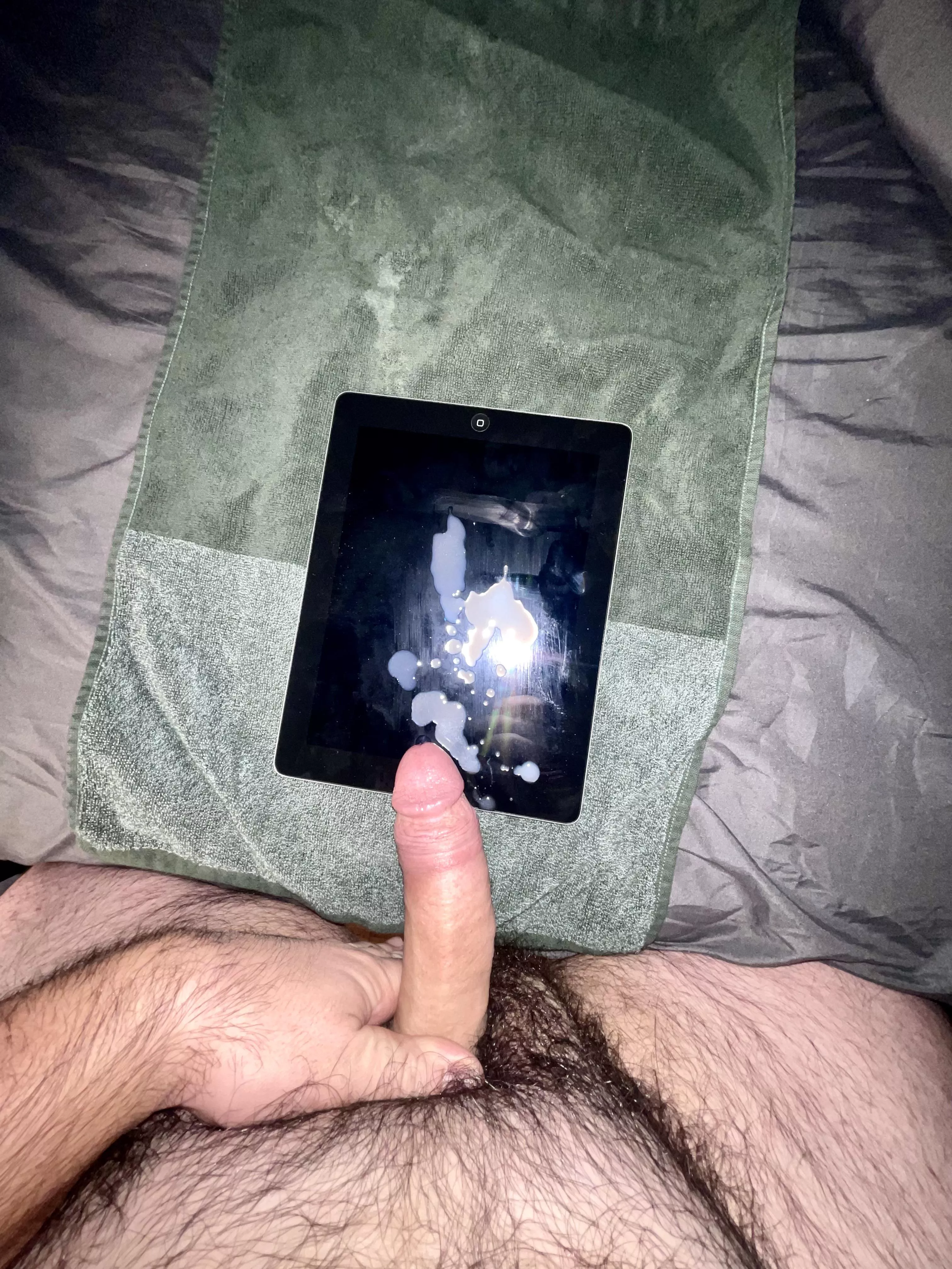 Blew a little load last night