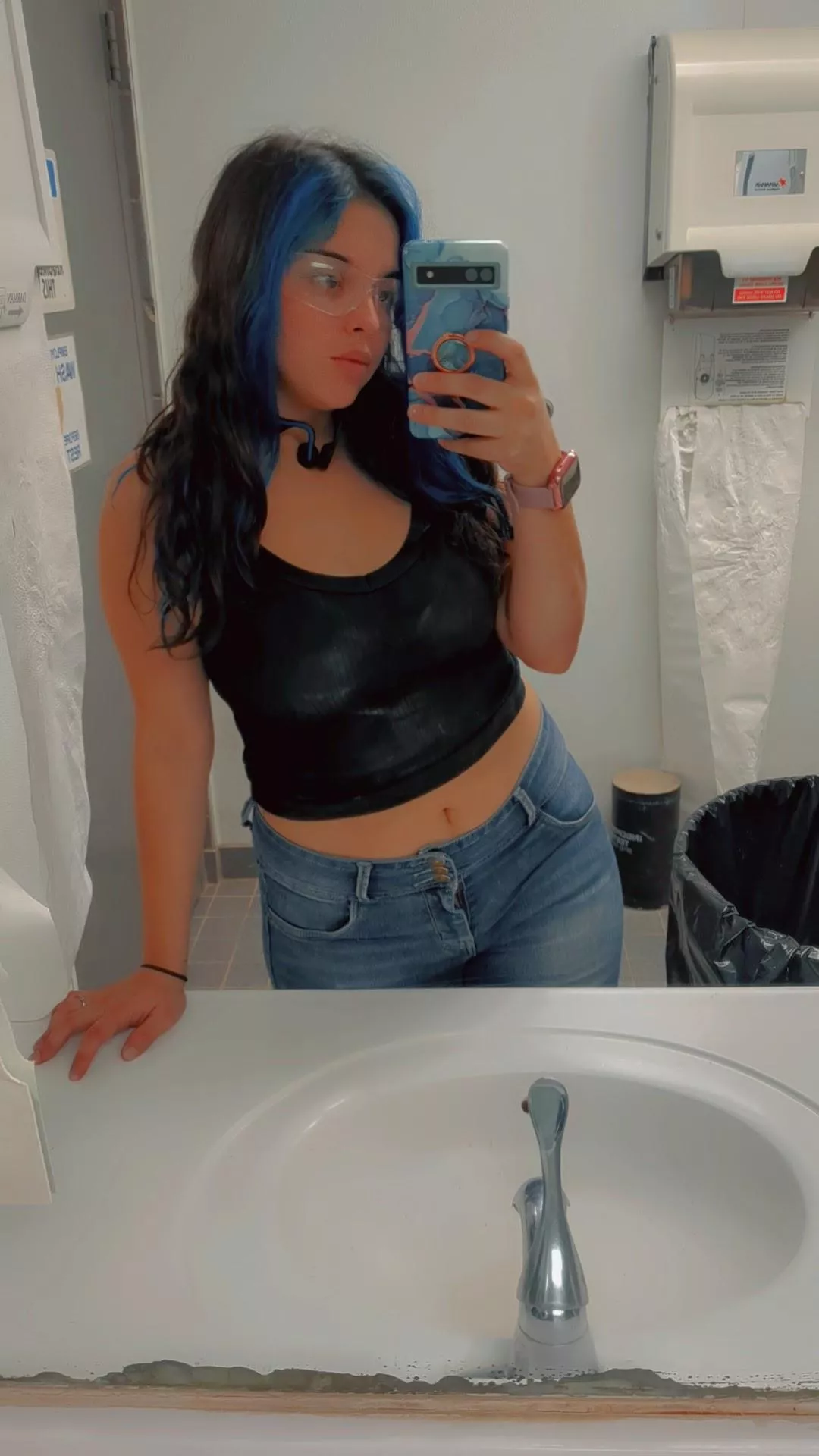 Crop tops while working are my favorite!