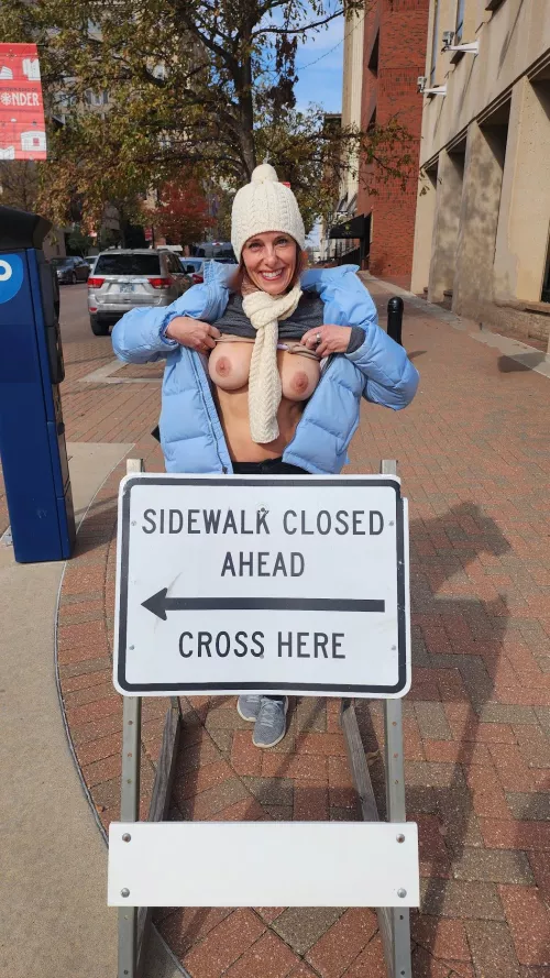 Cross Here (Like the sign said! ;-)