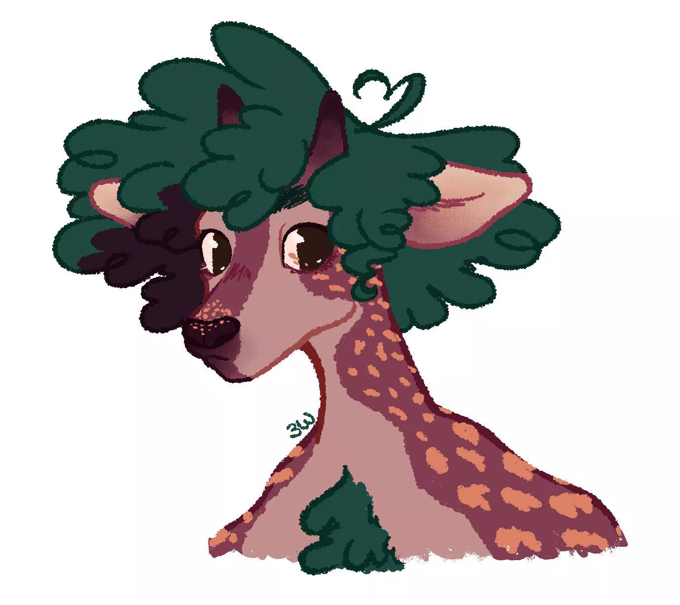 Decided to redesign my baby Corey and try a new art style! (Art and char by me)