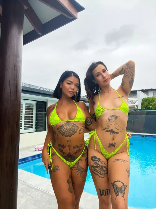 Do you like our matching bikinis?