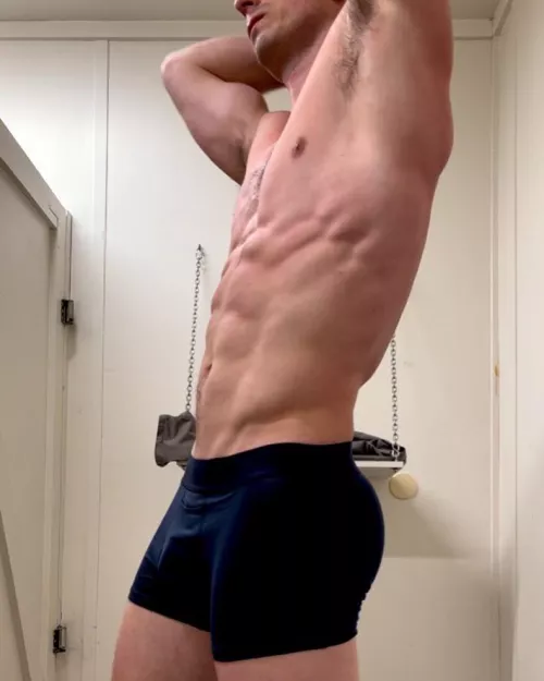 Dripping sweat after some intense pickup basketball