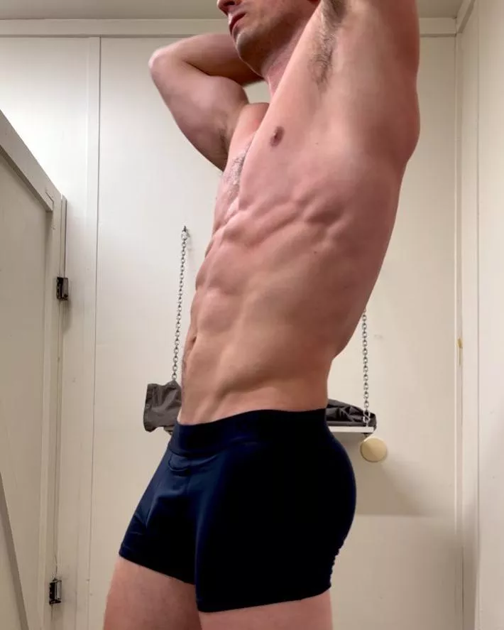 Dripping sweat after some intense pickup basketball