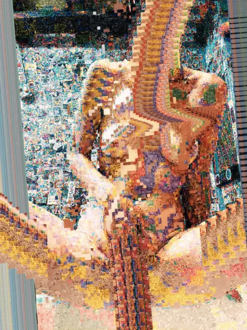 erotic glitch art
