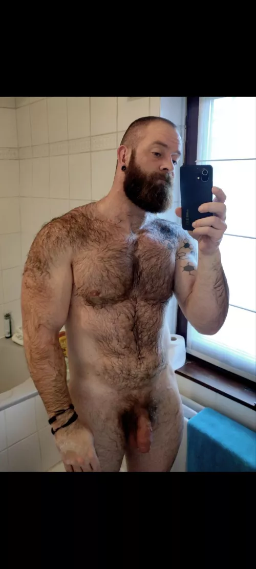 Freshly out of bath 🐻💦
