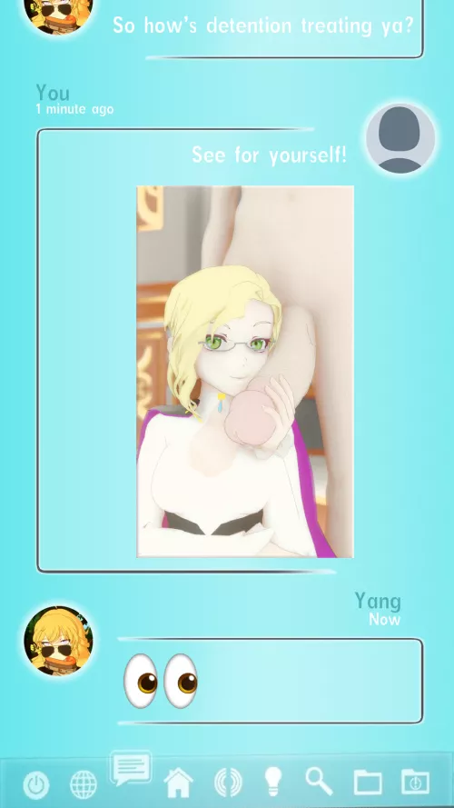 Glynda and her big friend (need help finding source)