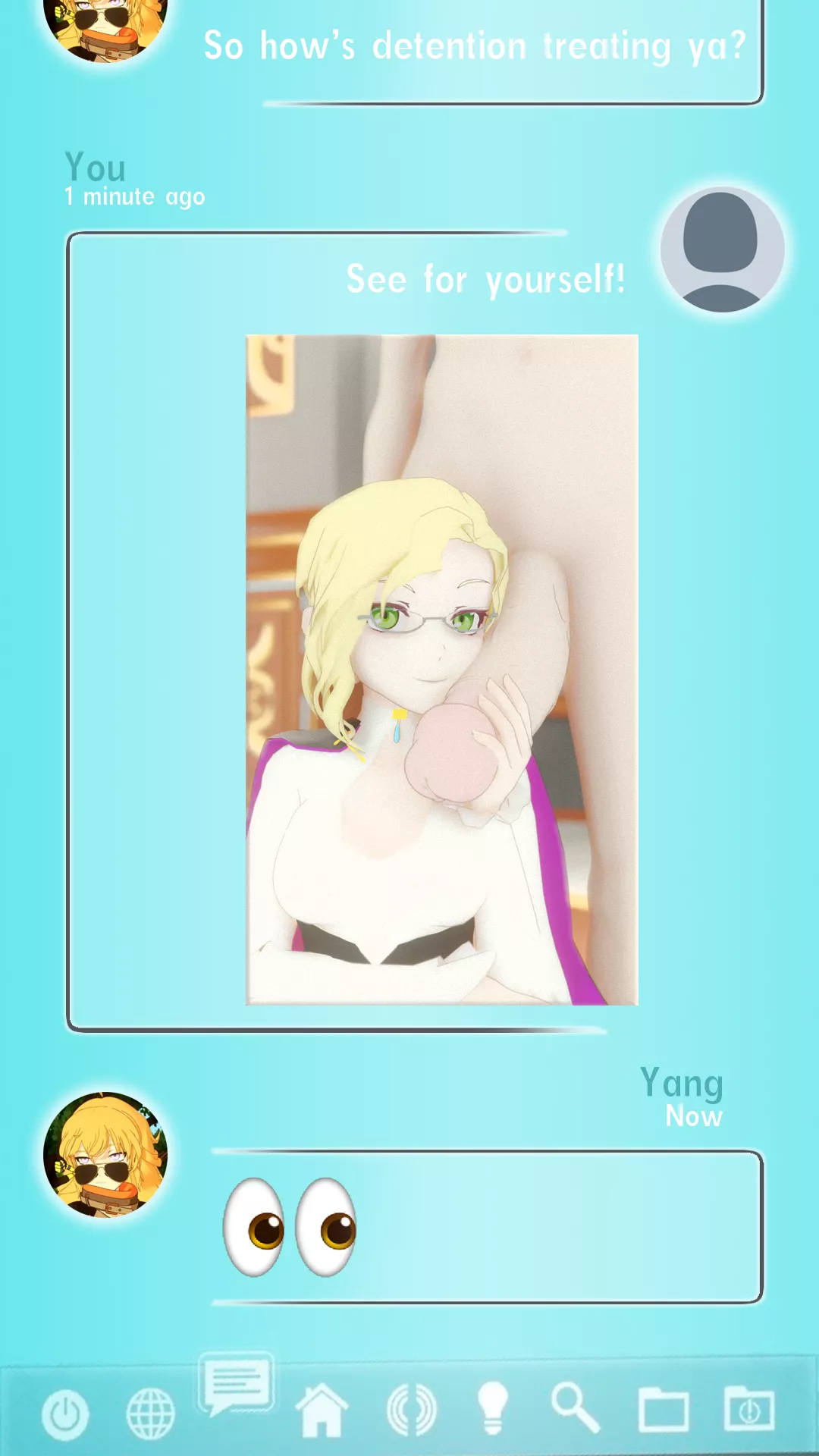 Glynda and her big friend (need help finding source)