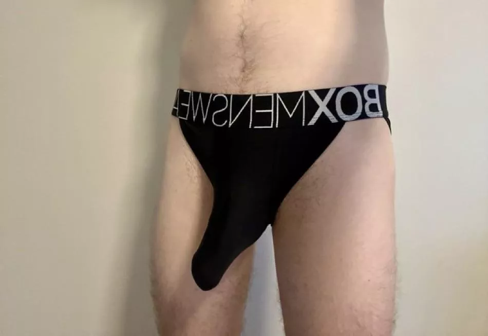 Got a little excited trying on my new Box tanga briefs