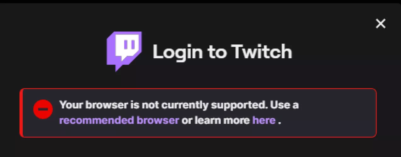 I can't log in with any browser what is happening?