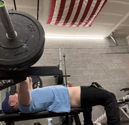 Learned it’s possible to [m]aintain an erection while pin pressing