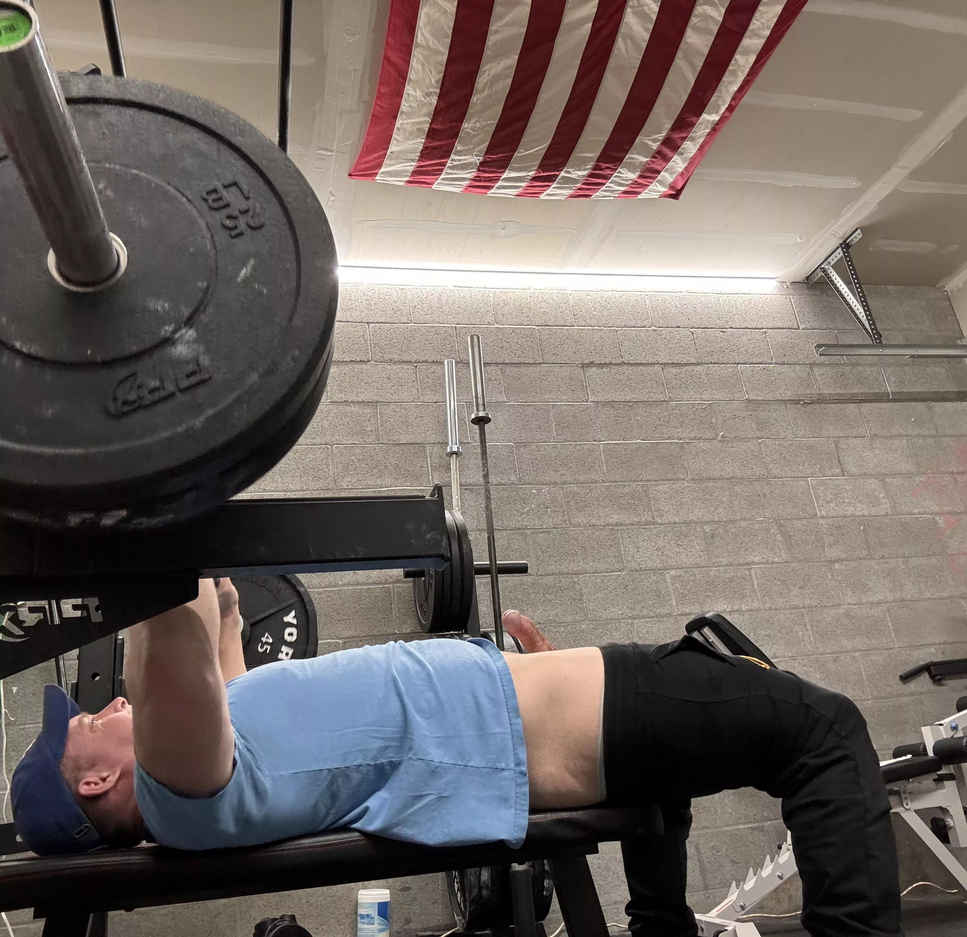 Learned it’s possible to [m]aintain an erection while pin pressing