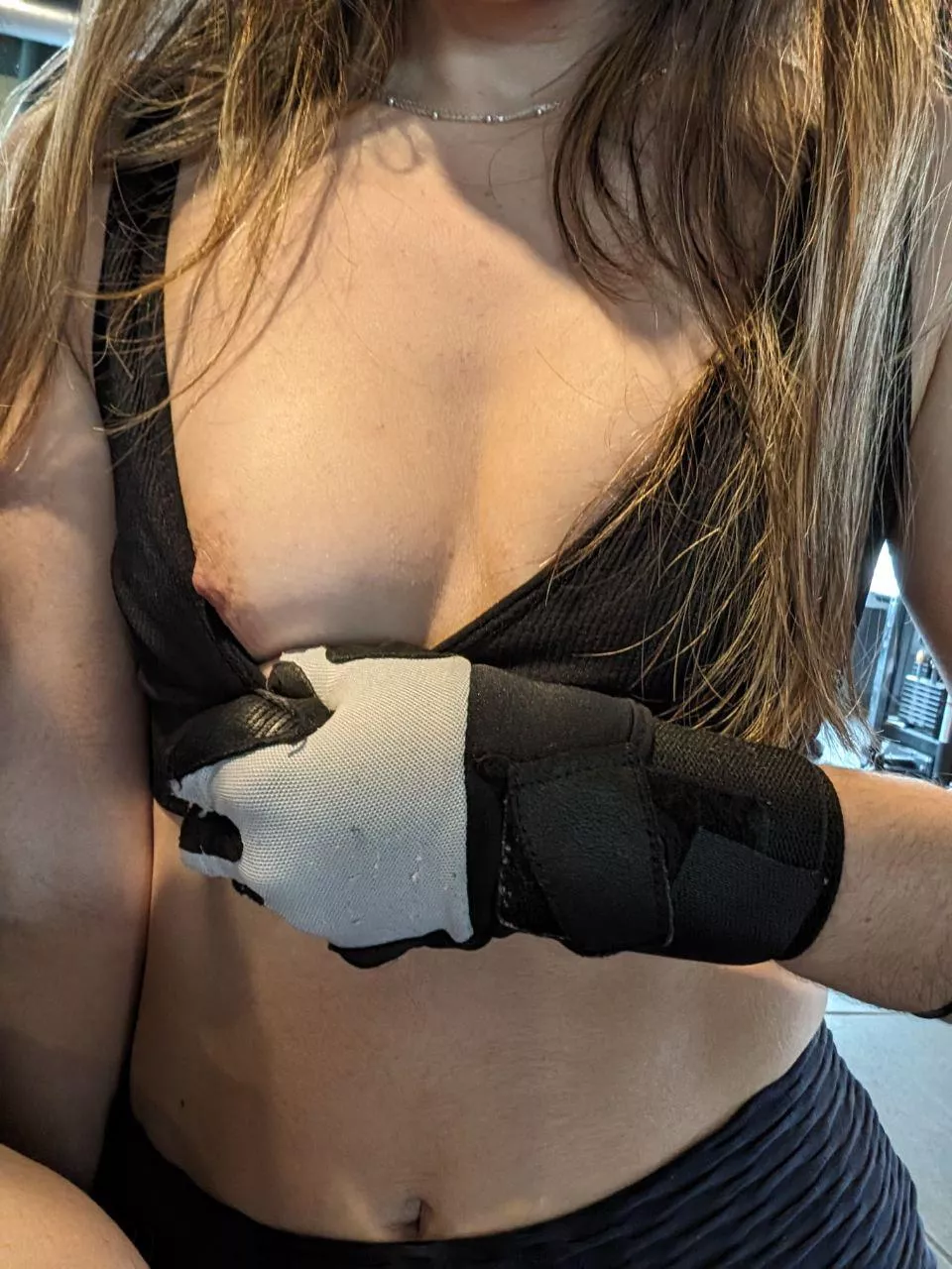 Me being very discreet at the gym [F]