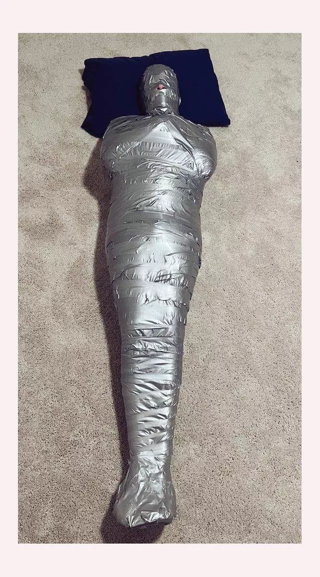 Me mummified arms crossed-style a couple days ago! It was definitely tight 😈