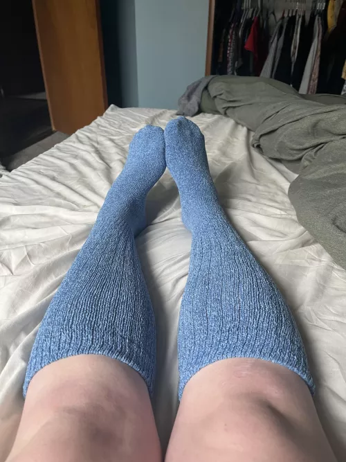 My pedi matches my socks, wanna come take them off to see? ;) [oc]