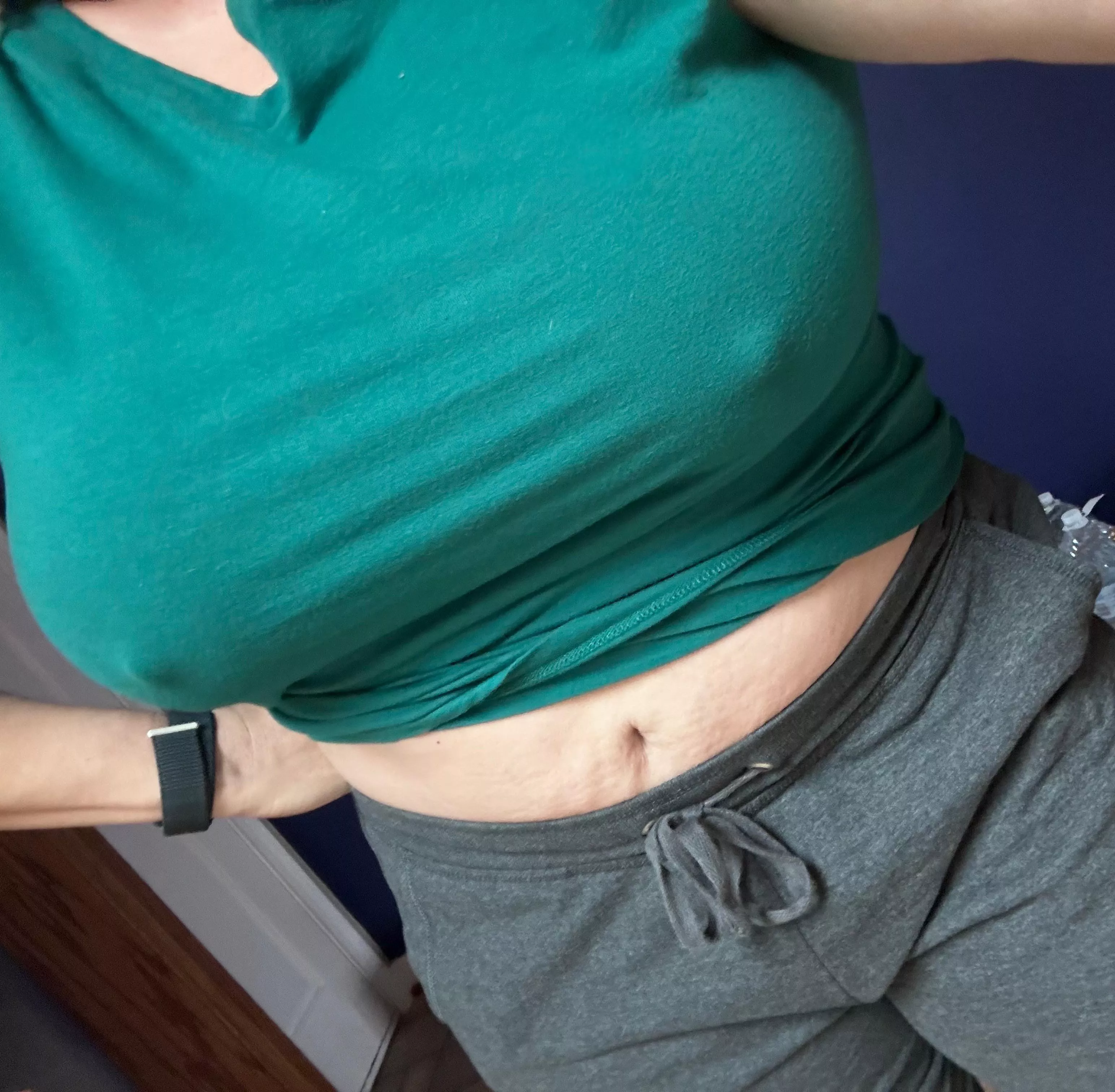 On my way to work, nips hard.