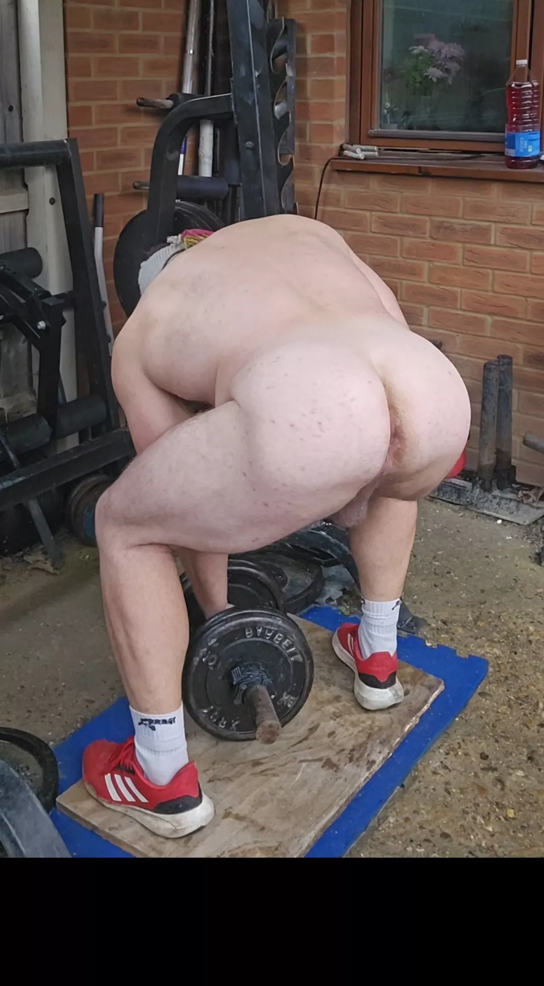 Out here training naked