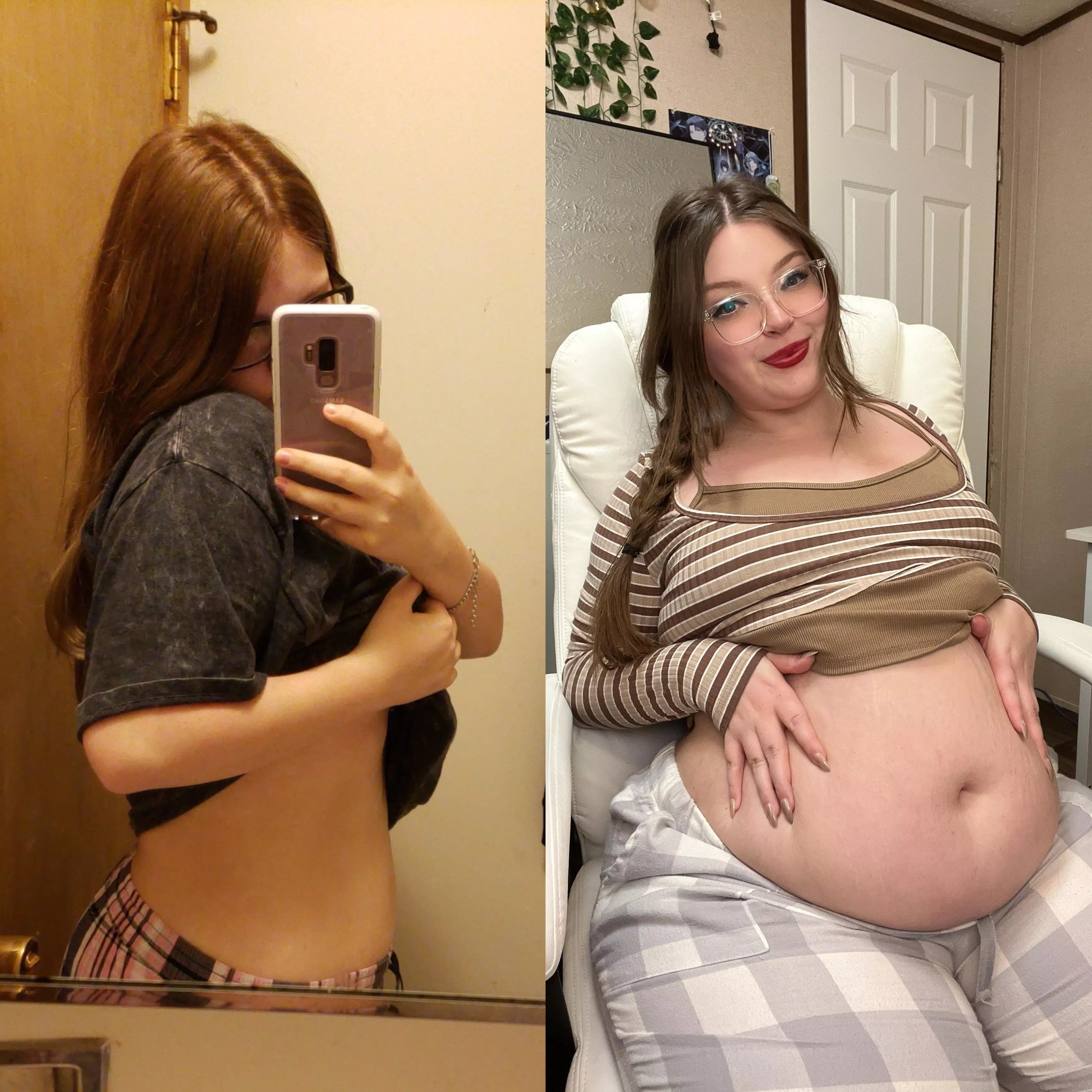 same girl, different weight 🤭