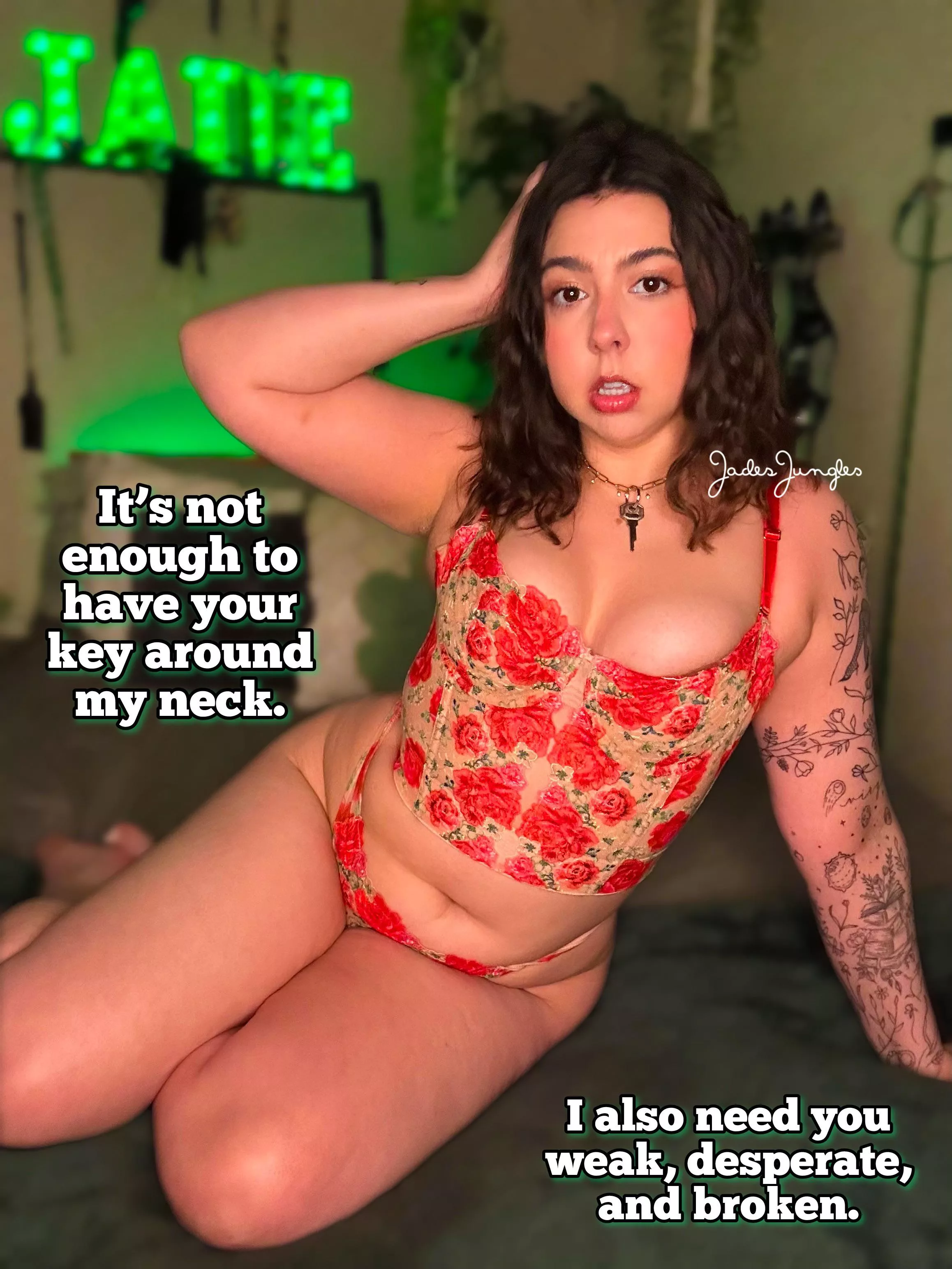 Say “yes mommy” if you’re so weak for me I could break you in half 💚💚