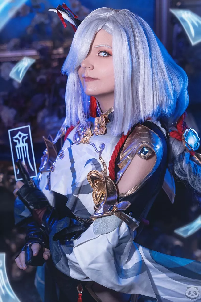 Shenhe from Genshin Impact by Lallupyon