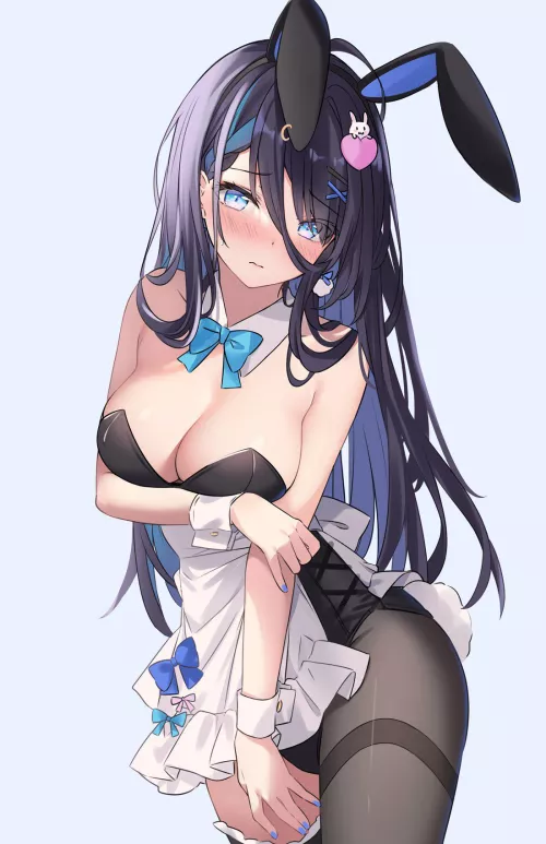 Shy Apron Bunny