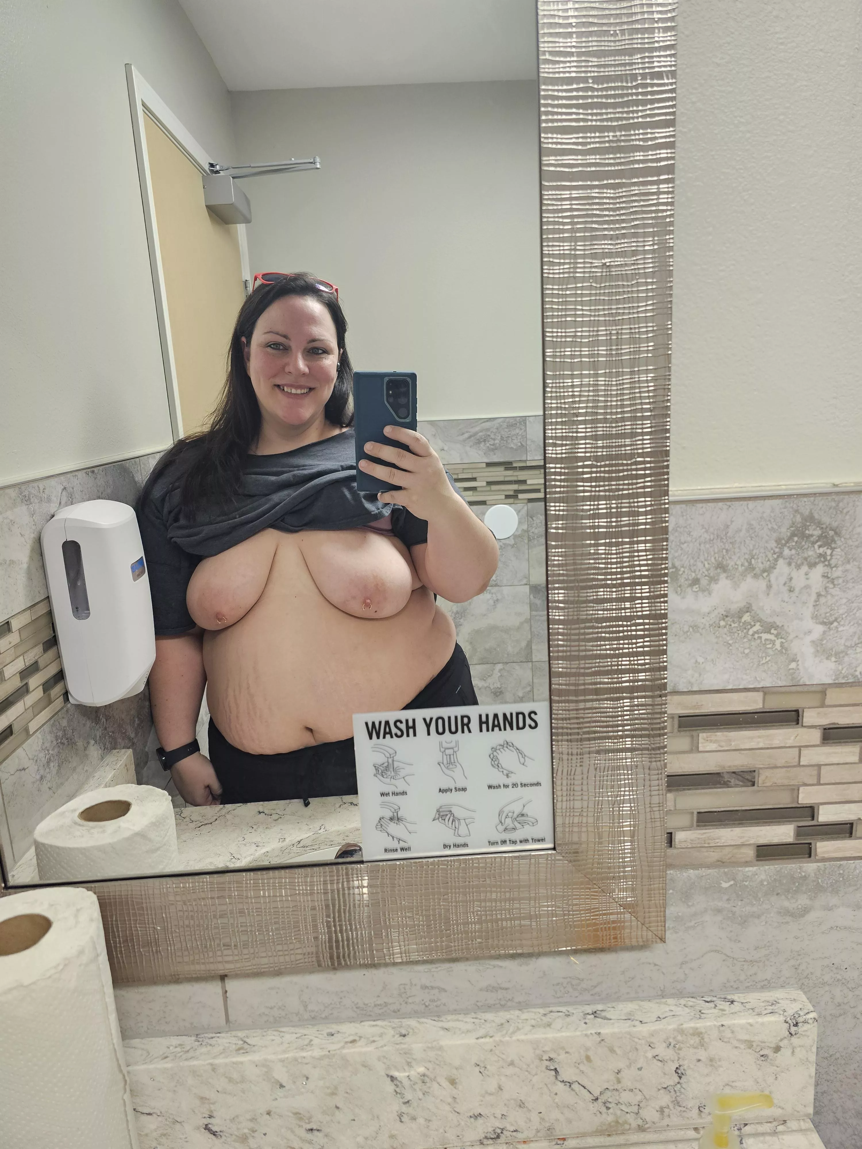 Snuck away to be naughty at work!