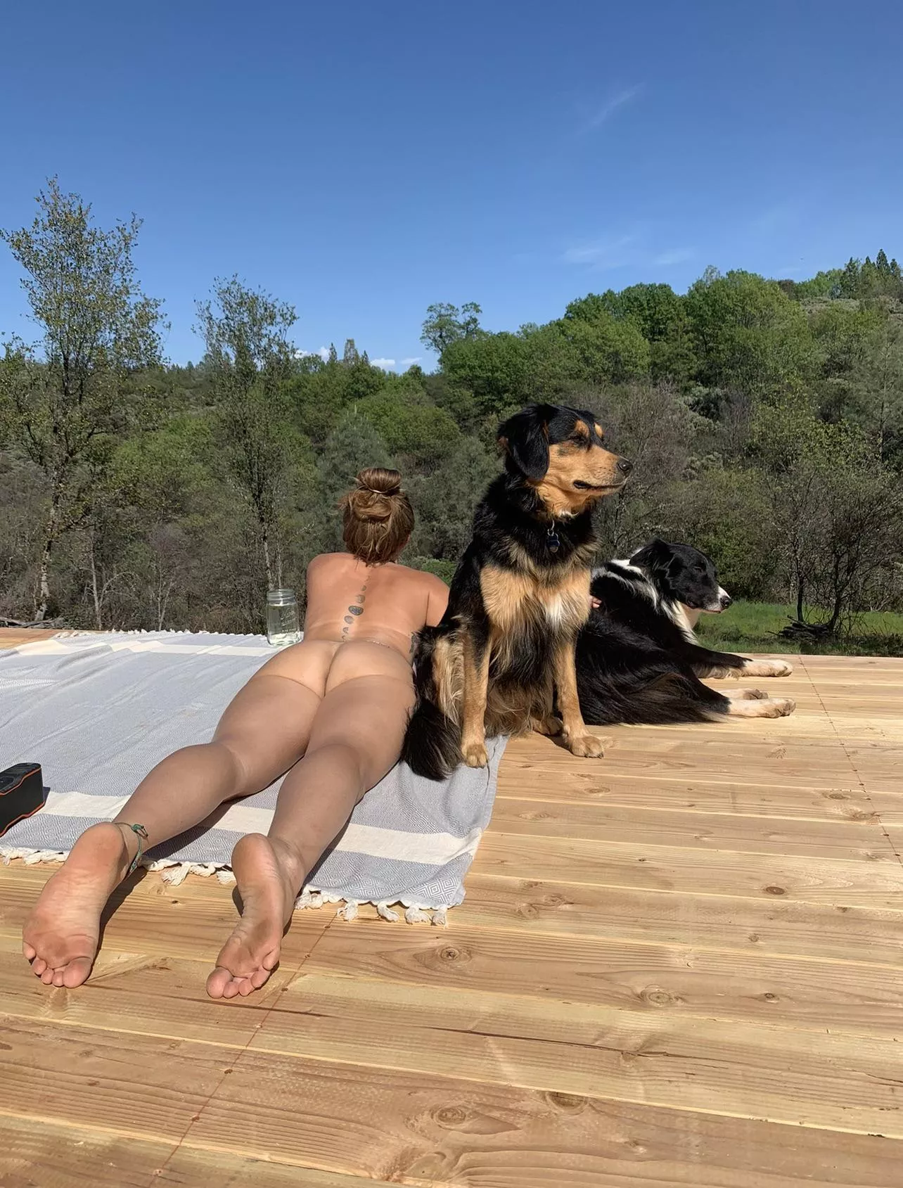 Soaking up the sun while I can