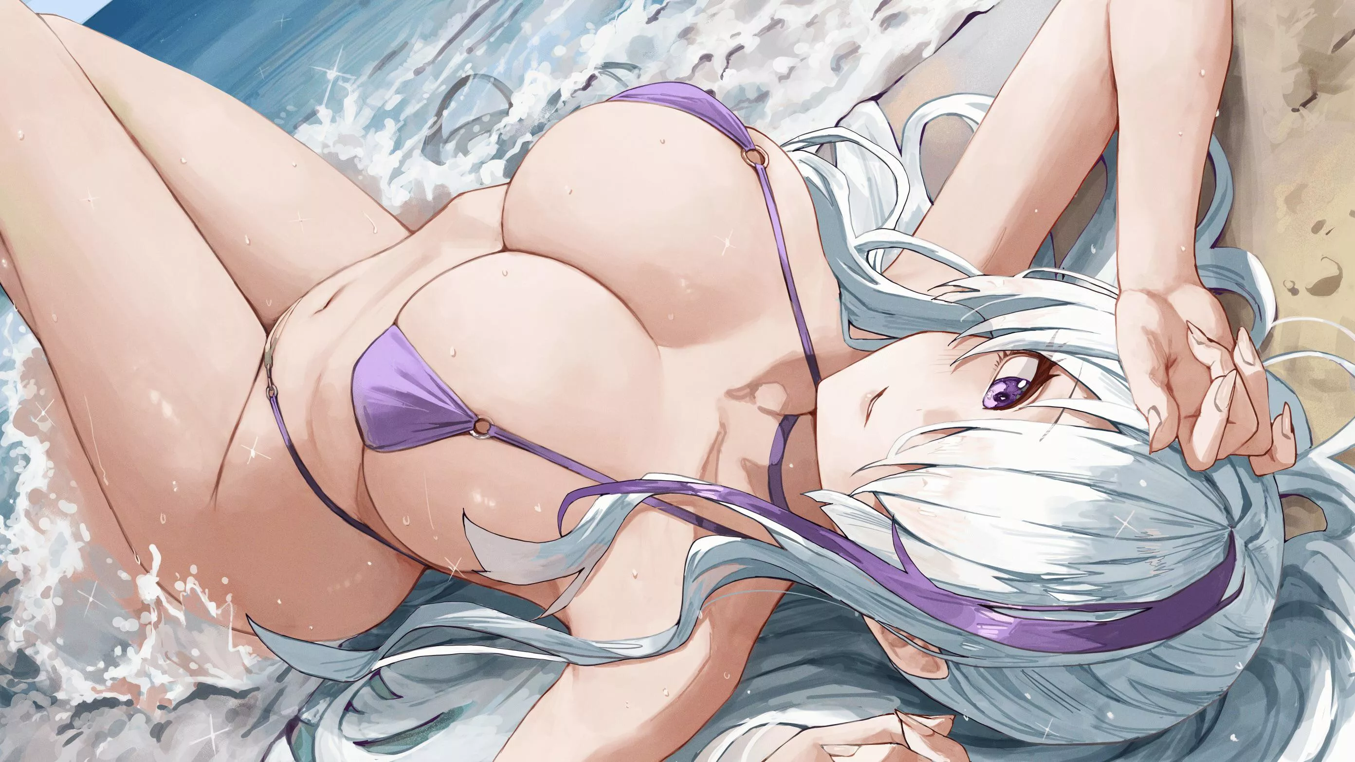 Unzen at the beach