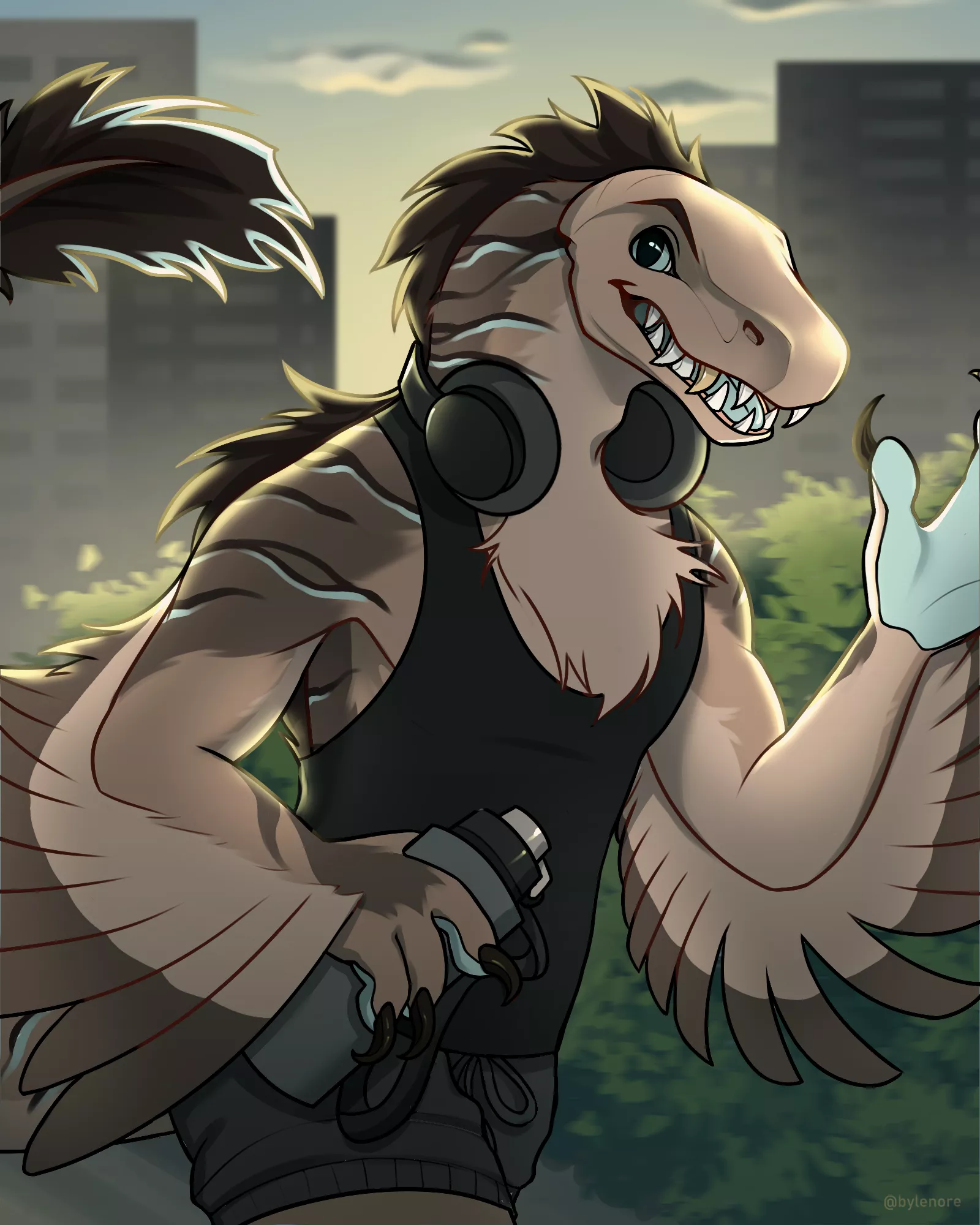 What is the species of your fursona? (art made by me)