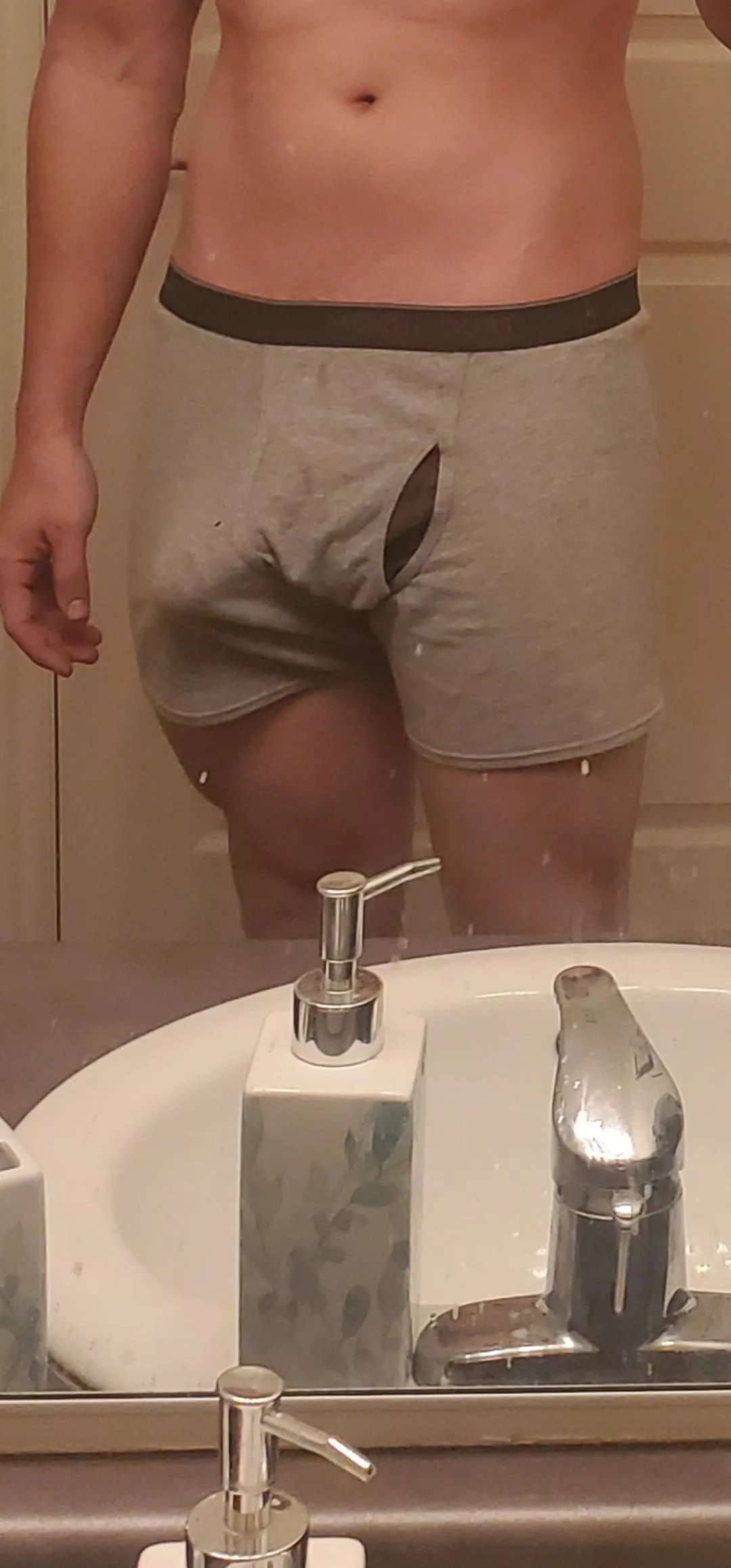 Who likes morning wood?? (And a dirty mirror)
