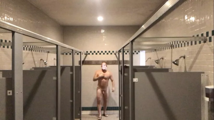After workout shower