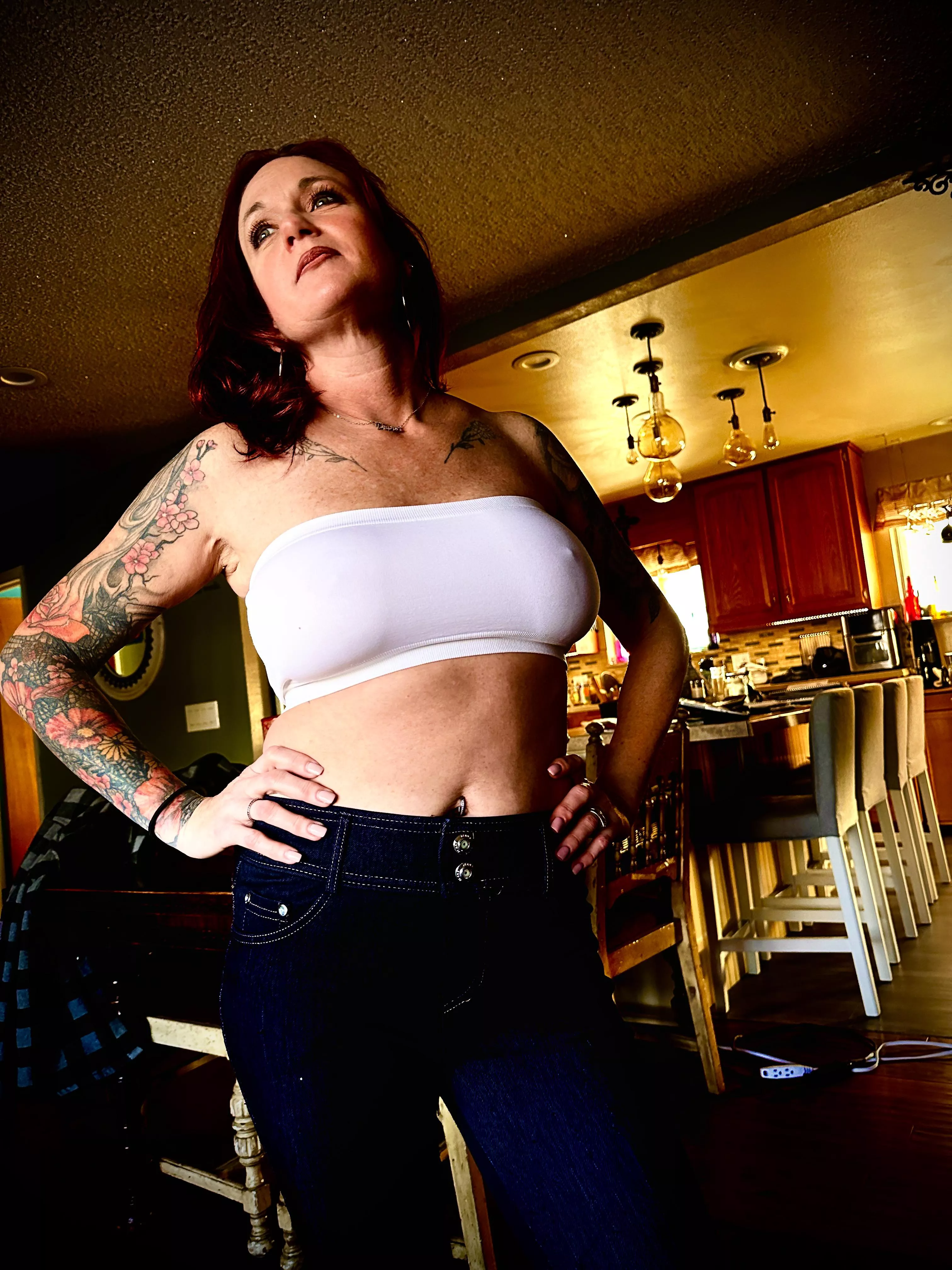 Can you tell I’m braless or do you need a closer look