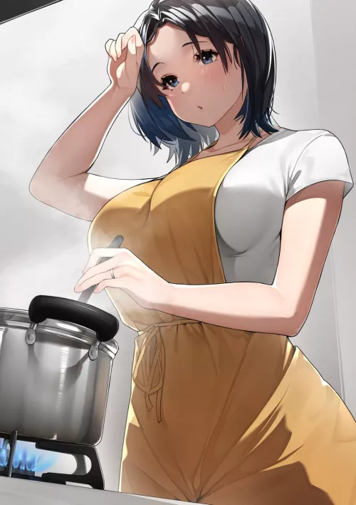 cute milf cooking [original]
