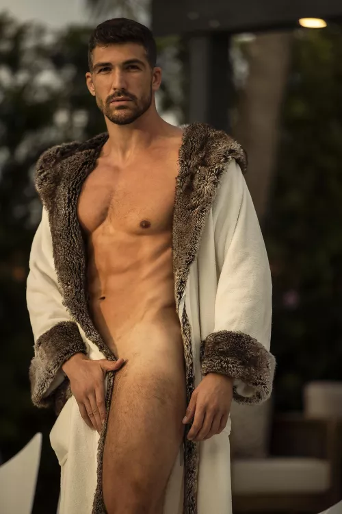 Do you like daddy's robe? lol