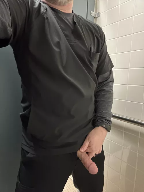 Hanging out at work.