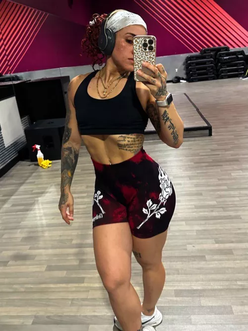 I just love flexing my hard earned fit body