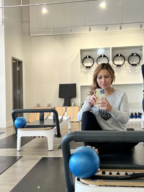 I started my day with pilates