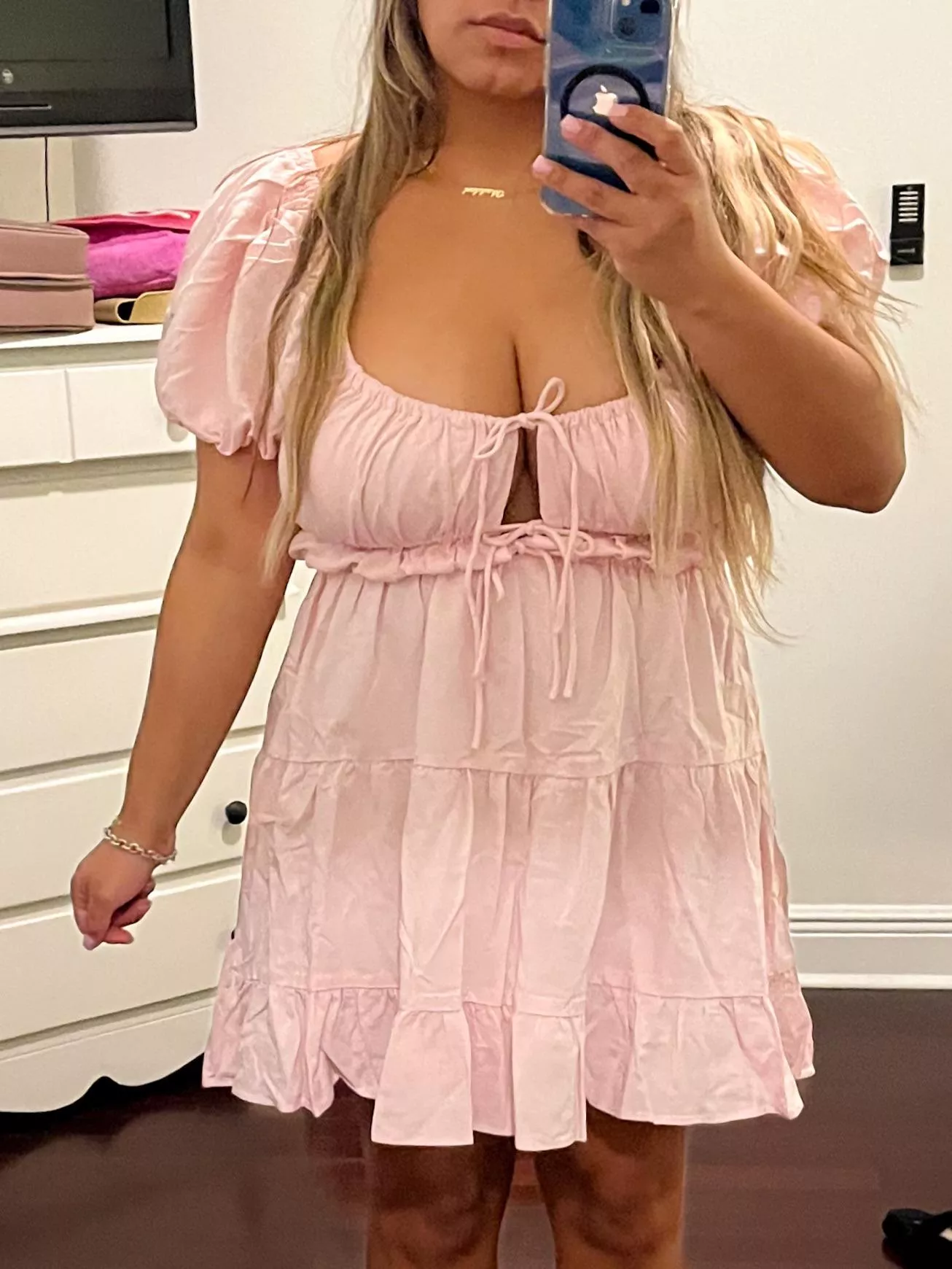 It’s conservative yet you can still tell I’m not a fan of bras