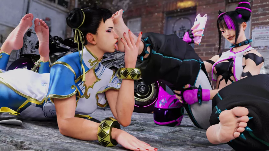 Juri and Chun Li (Street Fighter 6) [Artist: 2T]