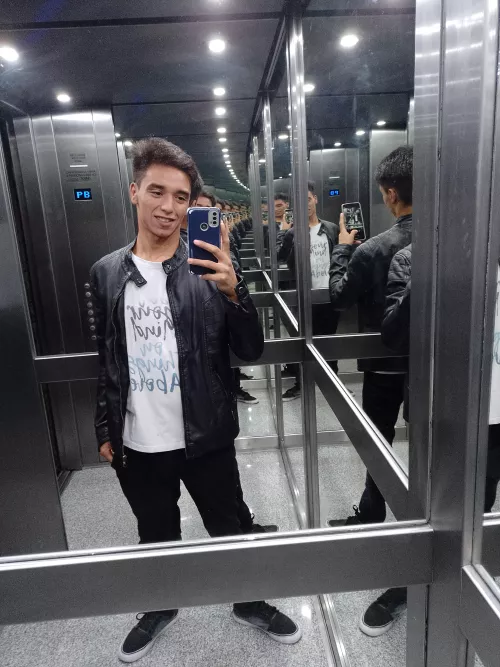 Last night's photo in the elevator could not be missed.