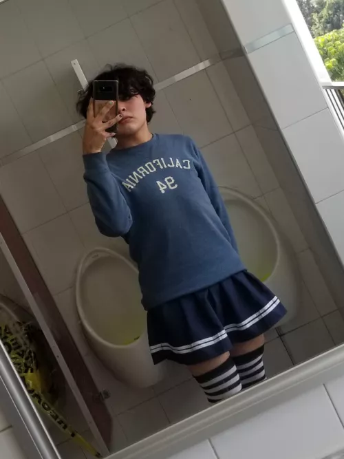 me at the school restrooms <3