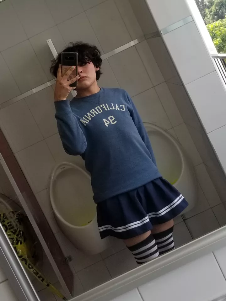 me at the school restrooms <3