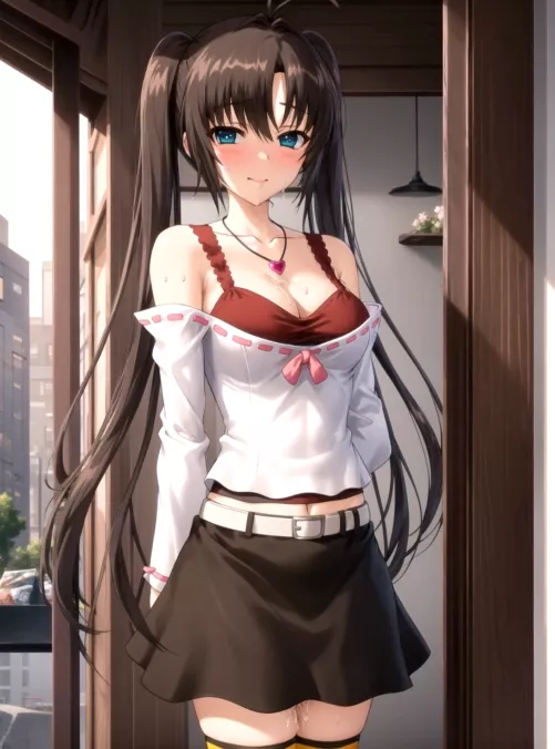 Miyu seeing Ryouta after her meeting with the producer took longer than expected. (I☆Can)