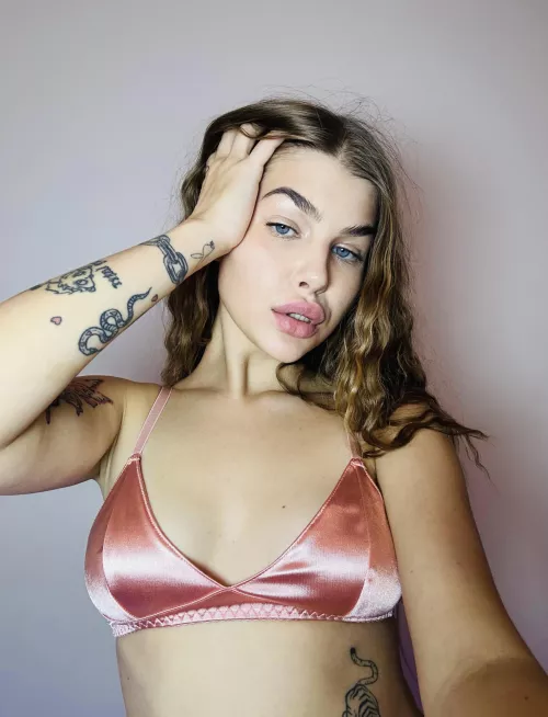 My bra is also pink to match my peaches