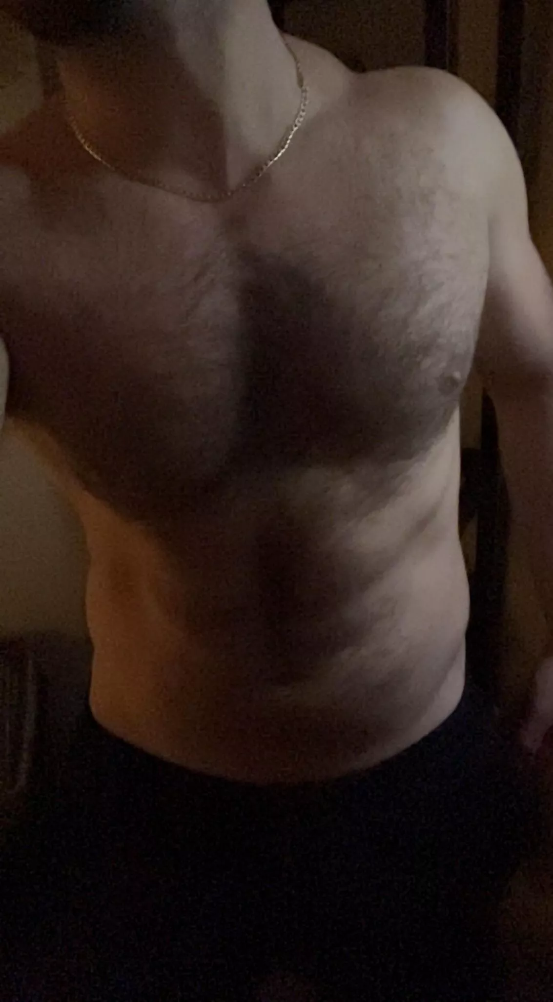 My chest is very comfortable