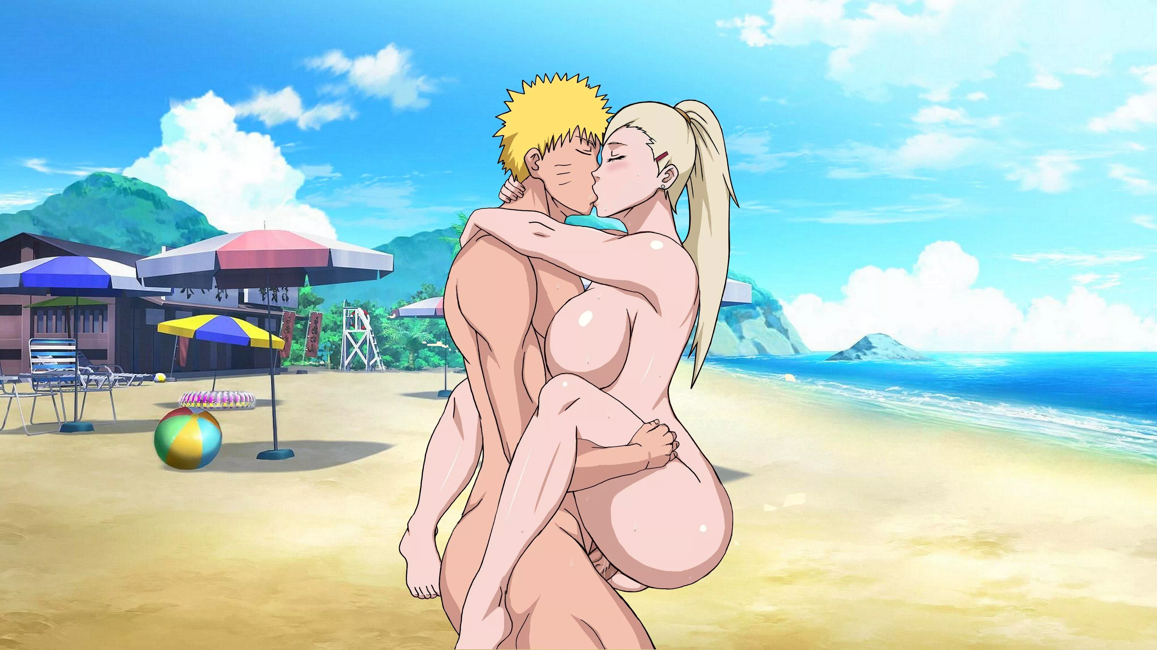 Naruto And Ino Enjoy Their Vacation At The Beach